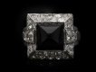 Art Deco onyx and diamond ring berganza hatton garden