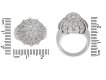 vintage diamond cluster ring berganza hatton garden