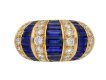  Oscar Heyman Brothers sapphire baguette and diamond ring, American, circa 1960. berganza hatton garden
