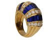 side Oscar Heyman Brothers sapphire baguette and diamond ring, American, circa 1960. berganza hatton garden