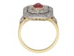 Antique ruby diamond cluster ring berganza hatton garden