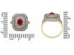 Antique ruby diamond cluster ring berganza hatton garden