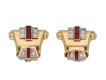 Ruby and diamond earrings berganza hatton garden