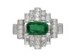 Colombian emerald diamond cluster ring berganza hatton garden