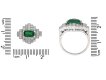 Colombian emerald diamond cluster ring berganza hatton garden