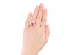 Natural Burmese ruby and diamond ring, circa 1915. Hatton garden