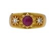 Antique star ruby and diamond locket ring berganza hatton garden