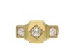 Victorian Diamond three stone ring hatton garden