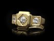 Victorian Diamond three stone ring hatton garden