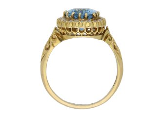 aquamarine diamond coronet cluster ring berganza hatton garden