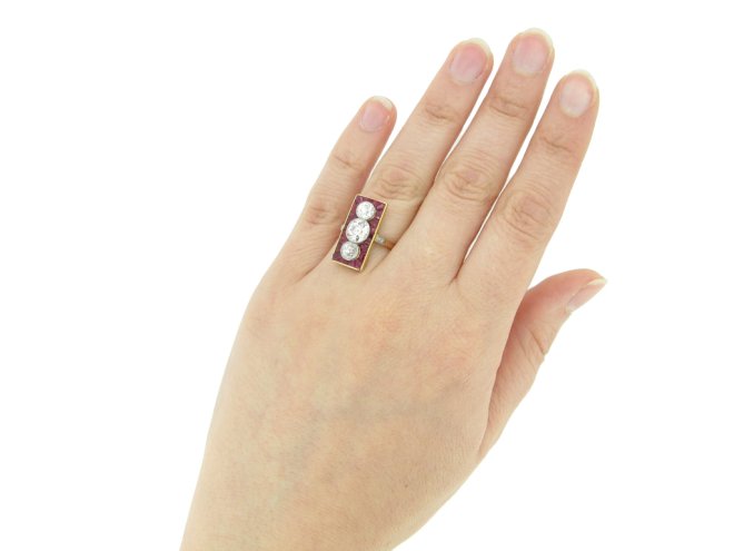 antique diamond ruby ring berganza hatton garden