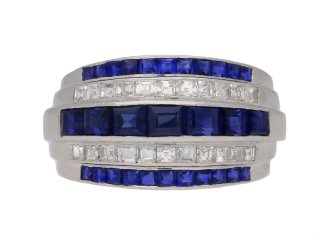 yard diamond sapphire ring berganza hatton garden