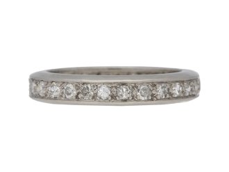 Diamond eternity ring, French, circa 1950.
