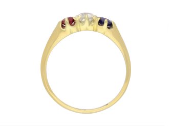 Antique sapphire, ruby and diamond ring, circa 1900 hatton garden