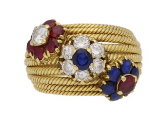  sapphire ruby diamond dress ring berganza hatton garden