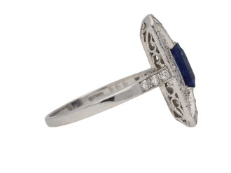 art deco sapphire diamond ring berganza hatton garden