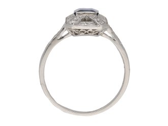 art deco sapphire diamond ring berganza hatton garden
