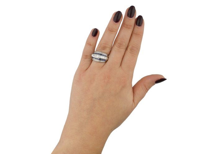 Oscar Heyman sapphire diamond ring berganza hatton garden