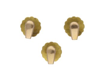 Art Nouveau shirt studs, French, circa 1890.