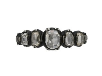 Georgian seven stone diamond ring berganza hatton garden