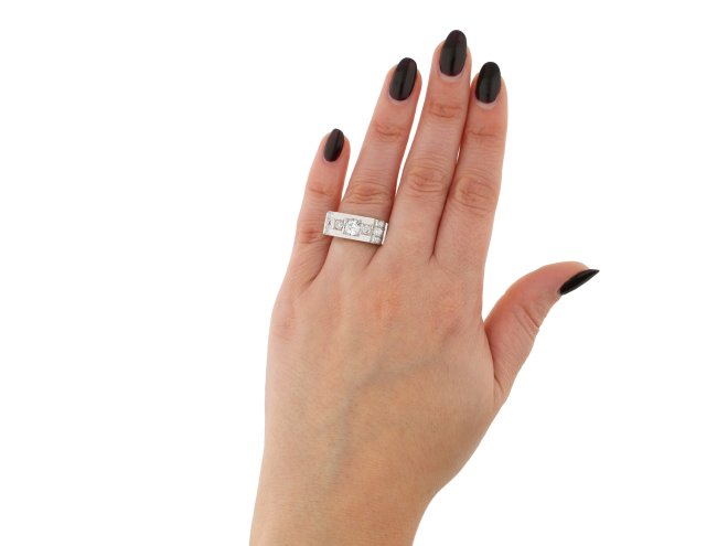 Diamond cocktail Austro Hungarian ring Berganza Hatton Garden