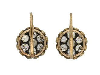 Victorian diamond cluster earrings hatton garden berganza