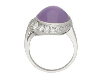 Star sapphire and diamond ring berganza hatton garden