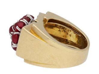 Trabert & Hoeffer Mauboussin Ruby Ring berganza hatton garden