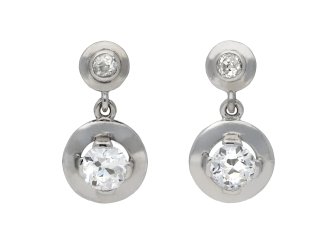 Diamond drop earrings hatton garden