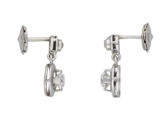 Diamond drop earrings hatton garden