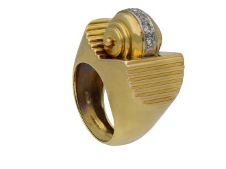 Diamond cocktail ring, French berganza hatton garden