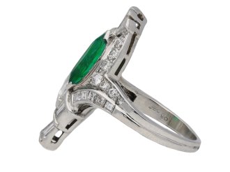 J. E. Caldwell emerald and diamond ring berganza hatton garden