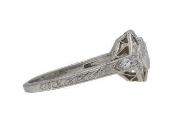 Art Deco diamond cluster ring berganza hatton garden