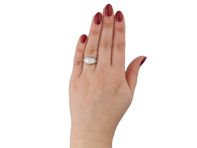 Bailey, Banks and Biddle two stone diamond ring hatton garden