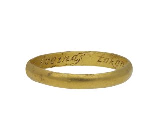 Gold posy ring A true freinds token hatton garden