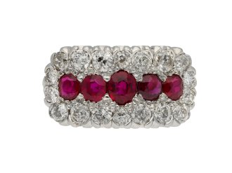 Burmese ruby and diamond ring berganza hatton garden