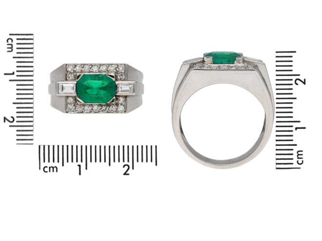 Colombian emerald diamond cocktail ring berganza hatton garden