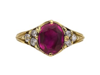 Victorian ruby and diamond ring hatton garden berganza