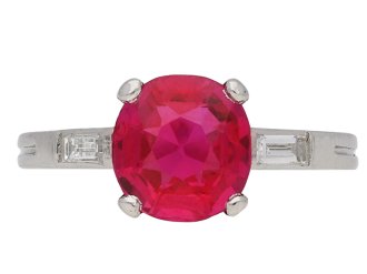 Burmese ruby diamond ring Boucheron berganza hatton garden