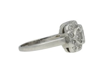 1930's diamond cluster ring, American hatton garden