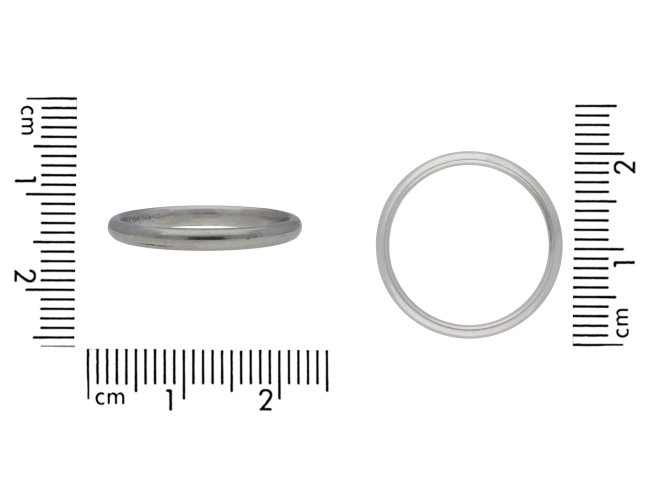 18 carat white gold wedding band hatton garden