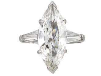 Marquise shape diamond ring, circa 1950.
