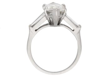 Vintage marquise shape diamond ring berganza hatton garden
