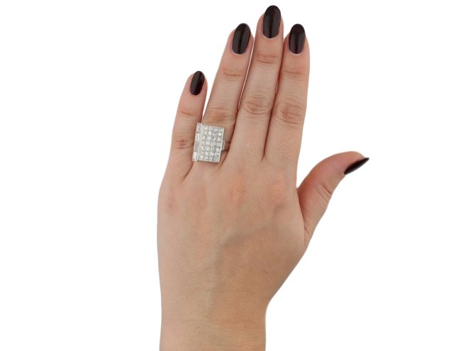 Art Deco diamond ring berganza hatton garden