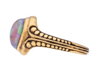 Art Nouveau opal ring, circa 1900. Hatton Garden