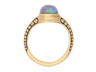 Art Nouveau opal ring, circa 1900. Hatton Garden