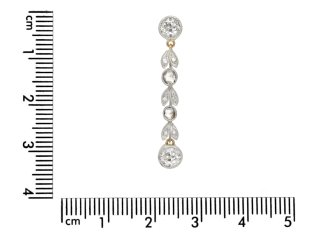 Edwardian diamond drop earrings hatton garden