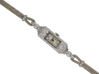 Art Deco diamond wristwatch berganza hatton garden