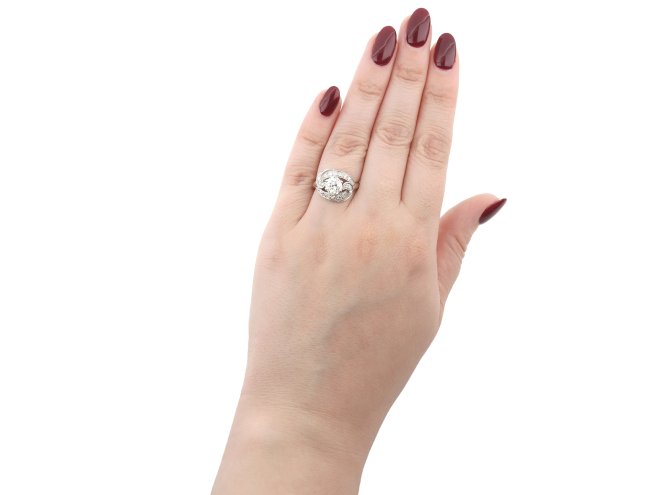 Art Deco diamond cluster ring circa 1930 hatton garden