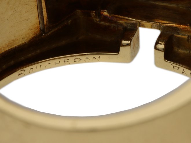 Boucheron Paris diamond solitaire dress ring, 